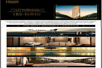 The Most Enviable Lifestyle at Lodha Trump Tower, Mumbai